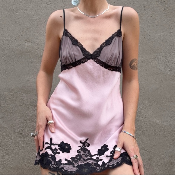 Victoria's Secret Other - •SOLD• Vintage Y2K Victoria’s Secret Silk Mini Slip